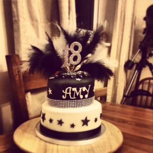 My 18th birthday cake, made by Kay's Cakes.